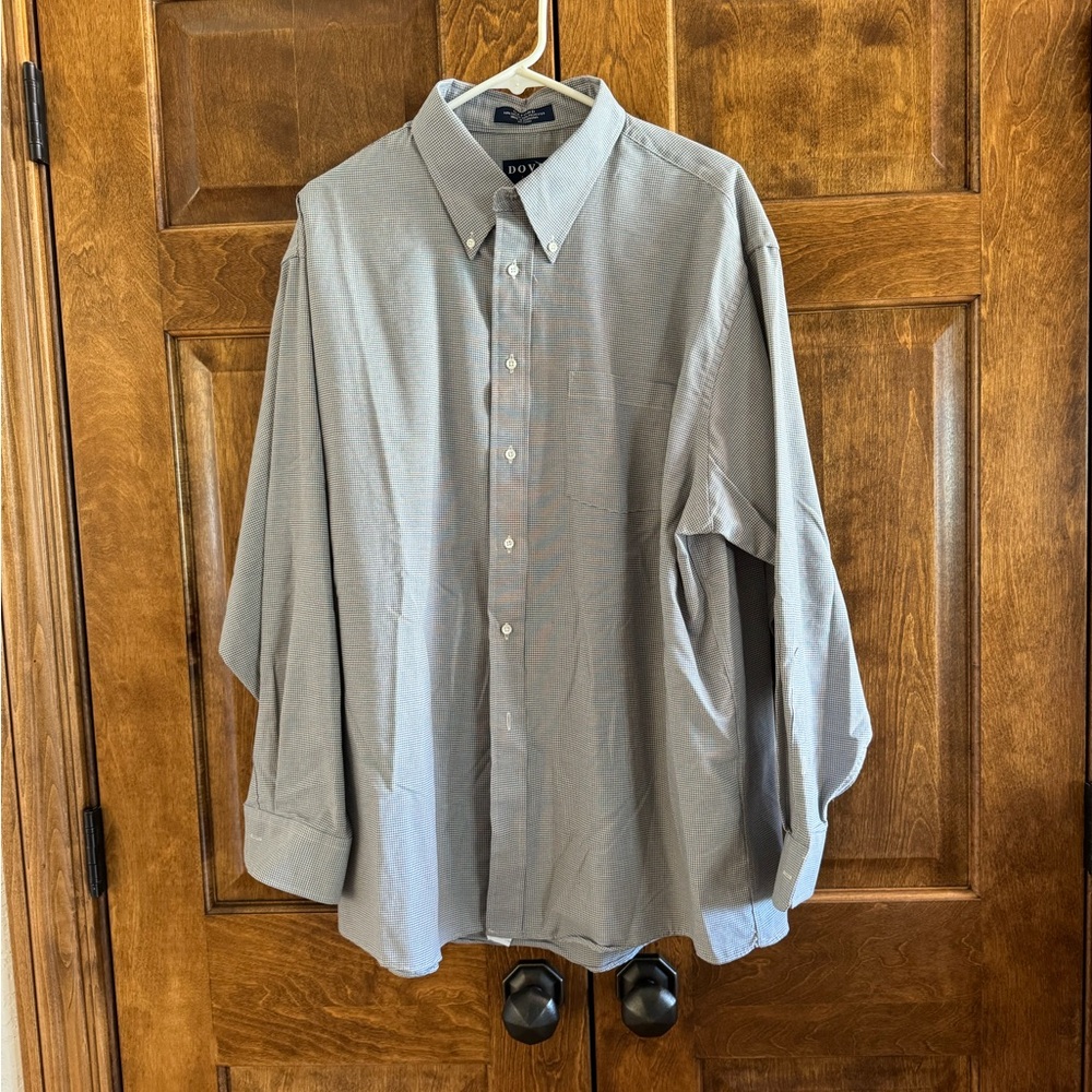 DOVER by Arrow Oxford Men's Shirt - Size 18 1/2 Neck 34/35" Sleeve